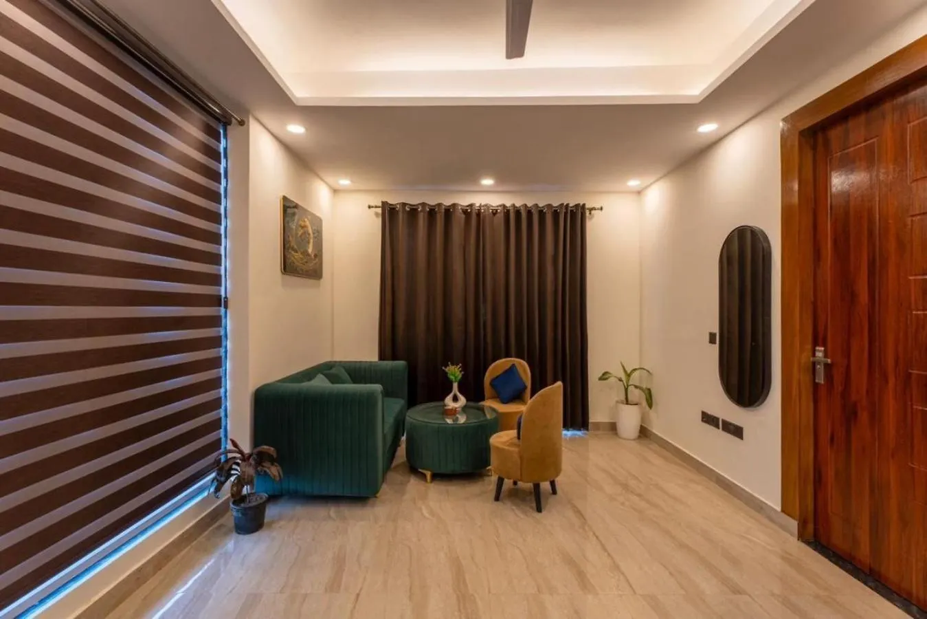 גורגאון Radiant Private 1Bhk Apartment On Golf Course